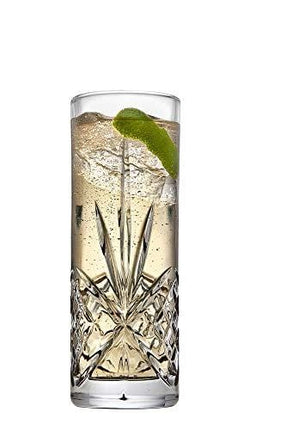 Godinger Tall Beverage Glasses Collins All Purpose - Dublin Collection, SET OF 4