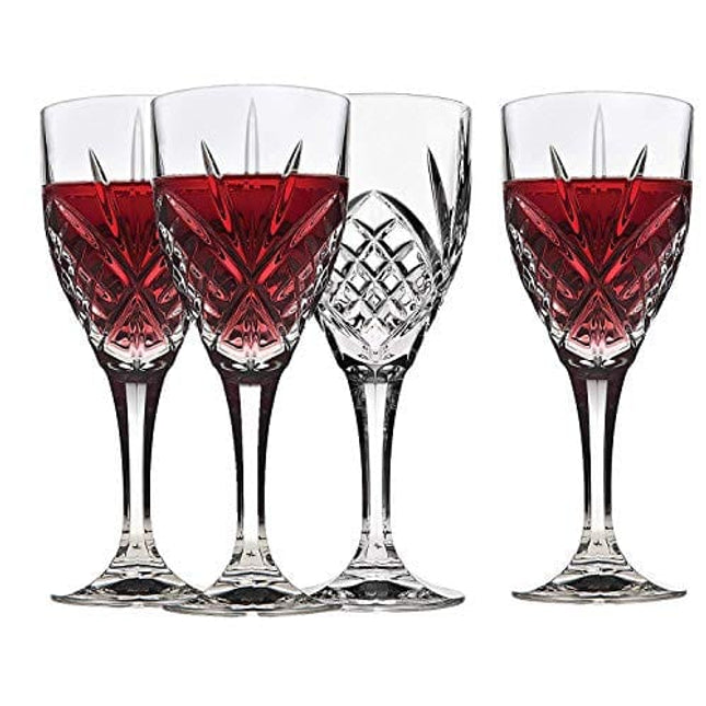 Godinger 25731 Dublin Crystal Set of 12 Goblets , Clear