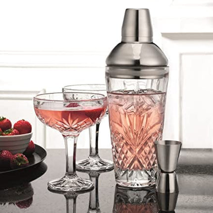 Godinger Dublin Cocktail Shaker, Martini Shaker, 17oz