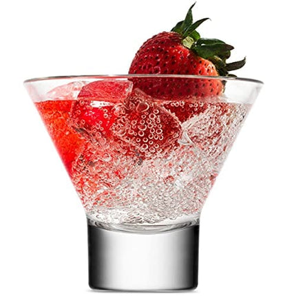 Godinger Martini Glasses, Cocktail Glasses, Italian Made Martini Glass - 8oz, Set of 4