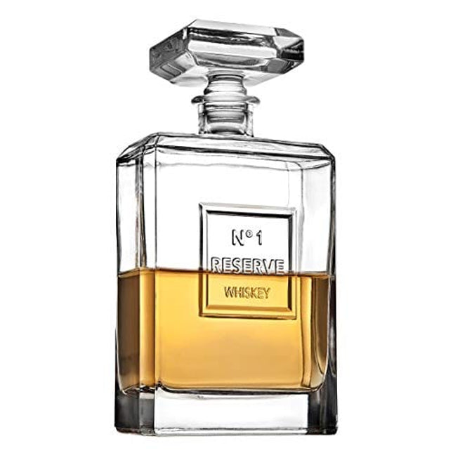 Godinger Reserve Whiskey Decanter for Liquor Scotch Bourbon - 40oz