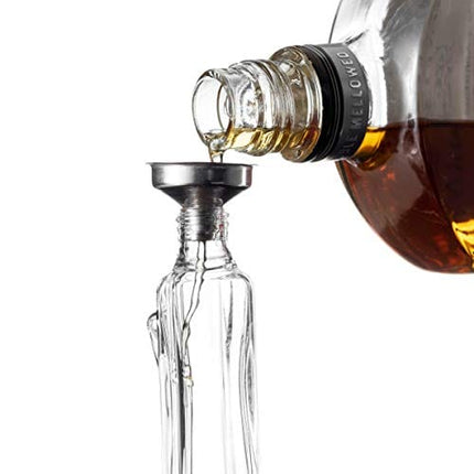 Godinger Pistol Gun Liquor Bottle Decanter With Bullet Shot Glasses