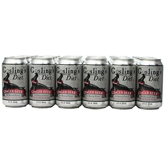 Gosling's Diet Stormy Ginger Beer 12 Oz Pack of 24
