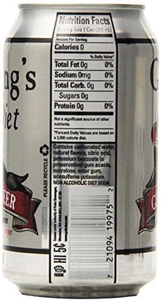 Gosling's Diet Stormy Ginger Beer 12 Oz Pack of 24