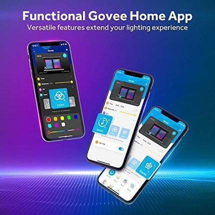 Govee 16.4ft Color Changing LED Strip Lights, Bluetooth LED Lights with App Control, Remote, Control Box, 64 Scenes and Music Sync Lights for Bedroom, Room, Kitchen, Party
