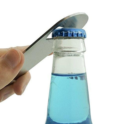 Velociraptor Feed Me and Tell Me I'm Pretty Dinosaur Funny Stainless Steel Vinyl Covered Flat Bartender Speed Bar Bottle Opener