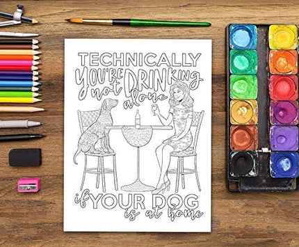 Wine Life: A Snarky Adult Colouring Book