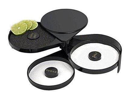 Greenco 3 Tier Bar Glass Rimmer for Margarita and Cocktail