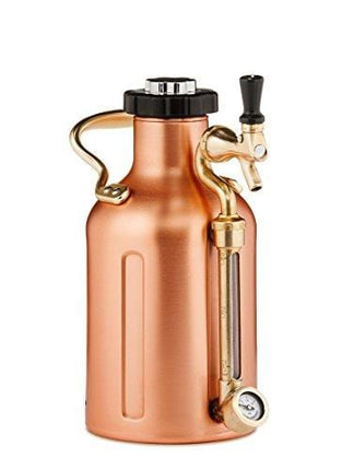 GrowlerWerks uKeg Carbonated Growler, 64 oz, Copper