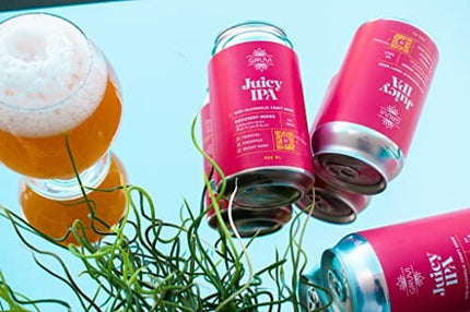 Gruvi Non-Alcoholic Beer Variety Pack, 12-Pack, IPA, Stout, Pale Ale, <0.5% ABV, Zero Alcohol Beer, NA Beer