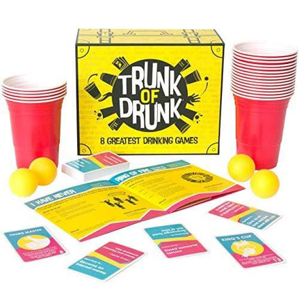 Trunk of Drunk - 8 Greatest Drinking Games (Beer Pong, Ring of Fire, Never Have I Ever and More)