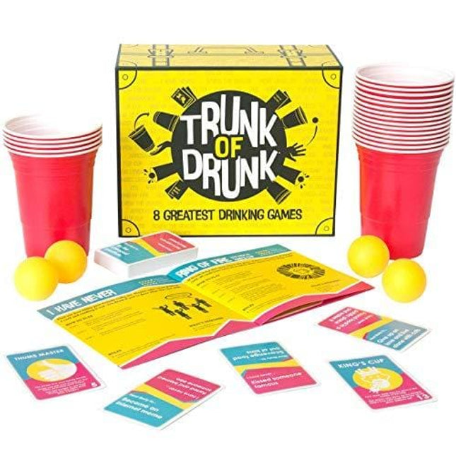 Trunk of Drunk - 8 Greatest Drinking Games (Beer Pong, Ring of Fire, Never Have I Ever and More)