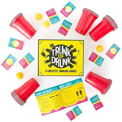 Trunk of Drunk - 8 Greatest Drinking Games (Beer Pong, Ring of Fire, Never Have I Ever and More)