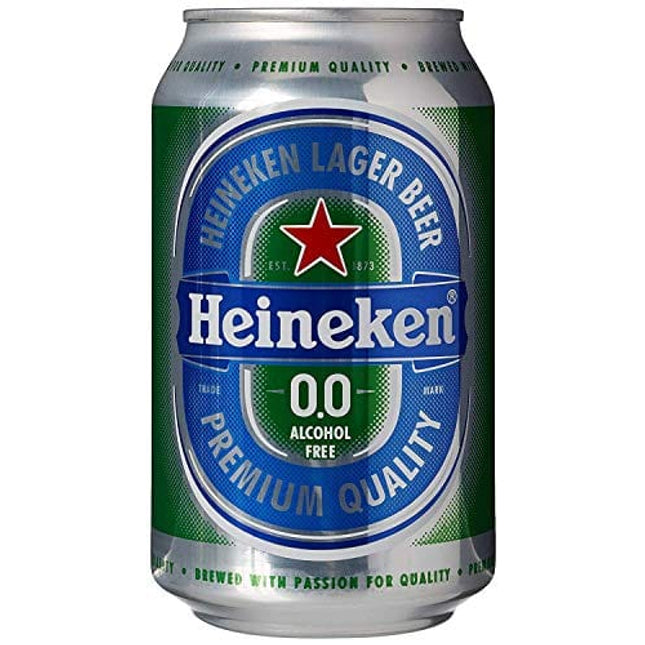 Heineken 0.0% Non-Alcohol, Alcohol Free Beer, Great Taste, Zero Alcohol, 11.2 Fl Oz | Case of 24 Cans