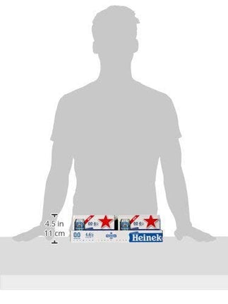 Heineken 0.0% Non-Alcohol, Alcohol Free Beer, Great Taste, Zero Alcohol, 11.2 Fl Oz | Case of 24 Cans