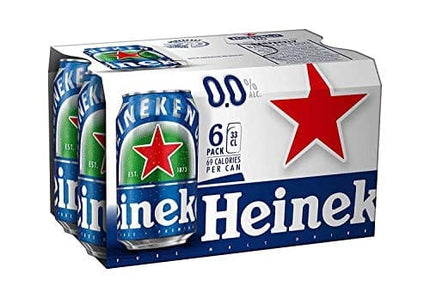 Heineken 0.0 % Non Alcoholic Lager Beer, Pack of 12 Cans, Lager Beer 0.0, 12 x 330ml