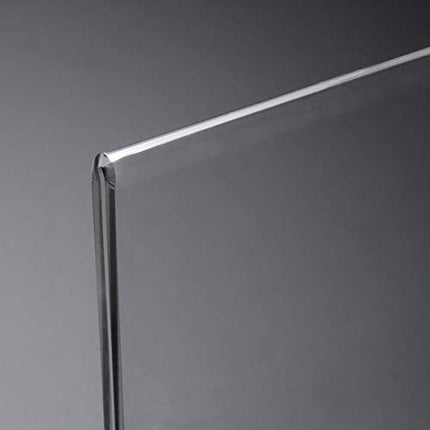 HIIMIEI 12 Pack 8.5x11 Acrylic Sign Holder Table Menu Display Stand, Clear Plastic Double Sided Ads Picture Frames Holder