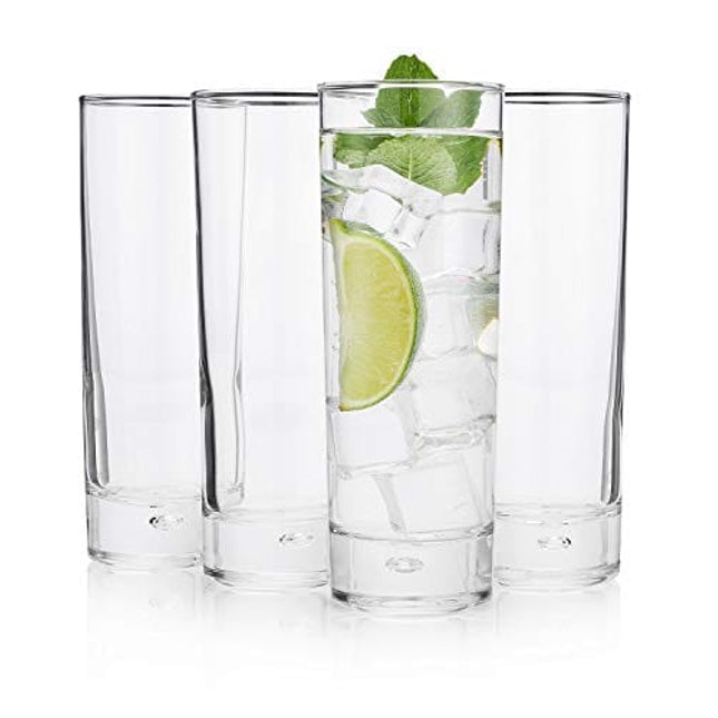 HISTORY COMPANY The Best New York Long Drink Highball Glass 4-Piece Set (Cocktail Party Gift Box)