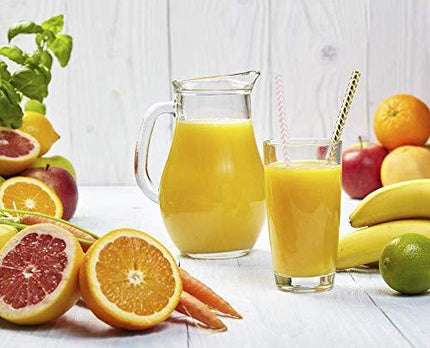 Hiware 200-Pack Pink/Gold Party Paper Straws - 8 Different Patterns Pink Straws/Gold Straws for Party, Birthday, Wedding, Bridal Shower, Baby Shower Supplies and Decorations