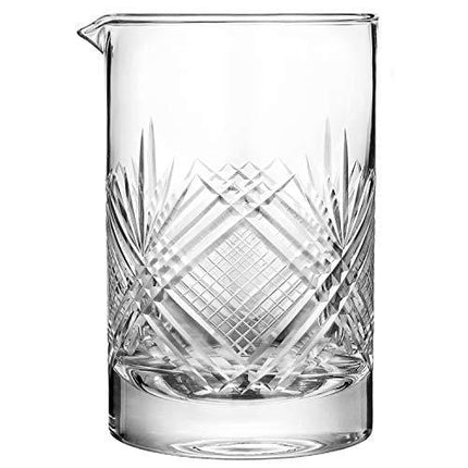 Hiware Professional Cocktail Mixing Glass - Thick Bottom Seamless Crystal Mixing Glass 24oz (700ml), Home Bar Kit
