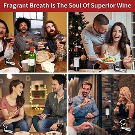 Rabbit Wine Bottle Opener Corkscrew Set-[2020 Upgraded] Holleringlan Wine Opener Kit With Foil Cutter,Wine Stopper And Extra Spiral