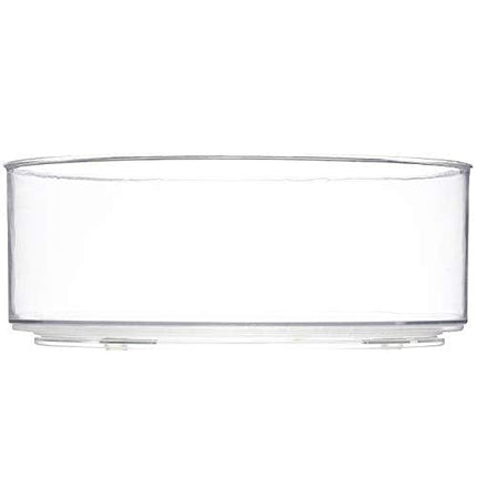 Home Intuition Round Plastic Lazy Susan Turntable Food Storage Container for Kitchen