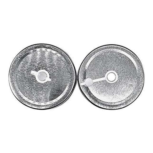 Mason Jar Mugs with Handle, Regular Mouth Colorful Lids with 2 Reusable Stainless Steel Straw, Set of 2 (Silver), Kitchen GLASS 16 oz Jars,"Refreshing Ice Cold Drink" & Dishwasher Safe