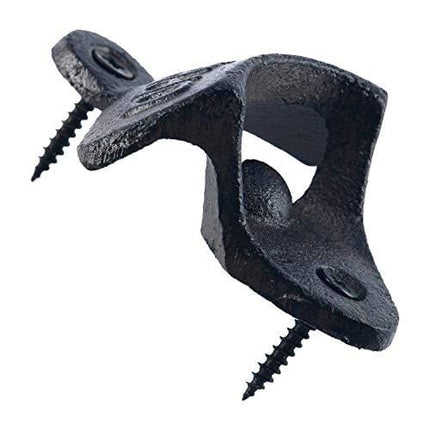 Homend 12pack Cast Iron Wall Mount Bottle Openers, Mounting Hardware Included, Vintage Rustic Bar(Wood Block is not Included)