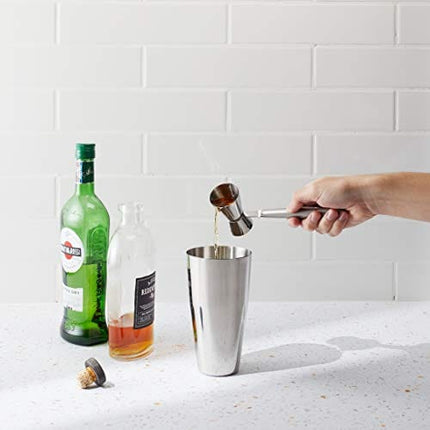 Houdini Double Jigger Cocktail Accessory, 7.5 inches, Stainless Steel