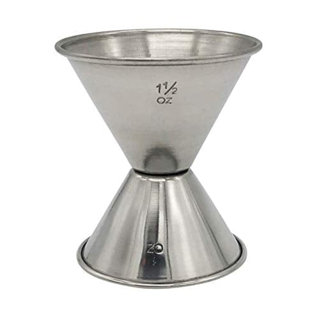 Hudson & Lane Stainless Steel Cocktail Barware Double Measuring Jigger 1 oz x 1.5 oz