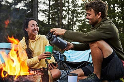 Hydro Flask Beer Growler - Stainless Steel & Vacuum Insulated - Easy-Carry Handle - 64 oz, Black