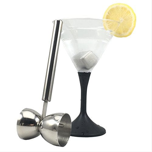 Double Jigger Stainless Steel Cocktail Measuring Cup with Handle