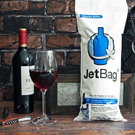 Jet Bag Bold - The Original ABSORBENT Reusable & Protective Bottle Bags - Set of 3 - MADE IN THE USA