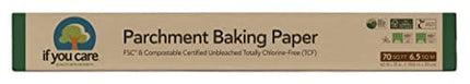 If You Care Parchment Baking Paper 70 Sq Ft Roll, Unbleached, Chlorine Free, Greaseproof, Silicone Coated, Standard Size, Fits 13 Inch Pans