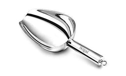 Ikigai Ice Scoop Stainless Steel Multifunctional Utility Scooper for Ice Machine and Freezer Bar Tool (6 oz)