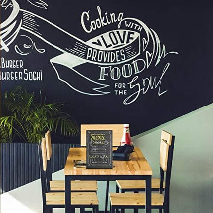 Mini Tabletop Chalkboard Sign 6x8.2" - Menu Chalkboard Stand for Wedding Table - Tabletop Chalkboard Signs for Tables with Stand - Event Place Cards - Table Chalkboard Signs with Stand Up Chalkboard