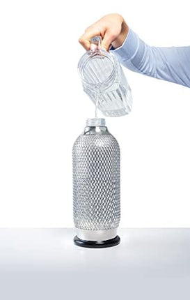 iSi North America Soda Siphon Classic Mesh Sodamaker for Making Carbonating Beverages, 1 Quart, Stainless Steel