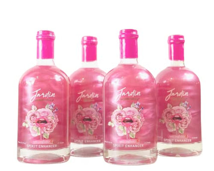 Jardin Rose Infused Enhancer for Cocktail and Mocktail - 750ml - 4 Pack - Premium Mixer - Non Alcoholic, Non GMO, Gluten Free, Keto