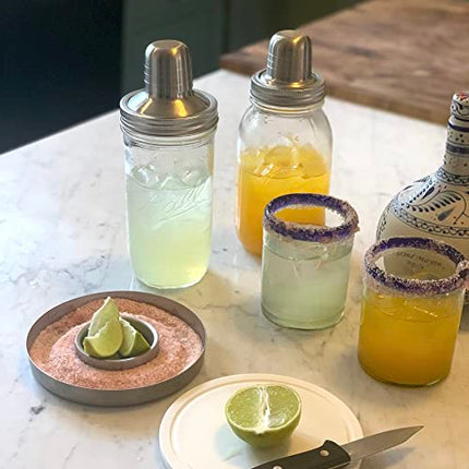 Jarware Wide Mouth Cocktail Shaker, Silver