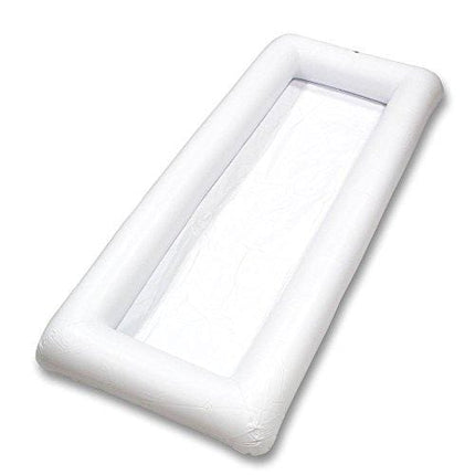 Jasonwell 2 PCS Inflatable Serving Bars Ice Buffet Salad Serving Trays Food Drink Holder Cooler Containers Indoor Outdoor BBQ Picnic Pool Party Supplies Luau Cooler w Drain Plug