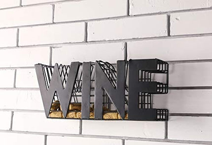 JHY DESIGN Wine Cork holder-13.5" Length Metal Craft Wine Cork Storage