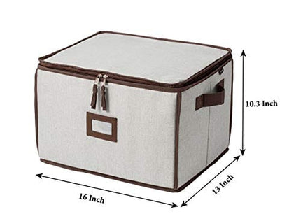 JILLMO Wine Glass Storage Box, Hard Shell and Stackable Glassware Storage Container