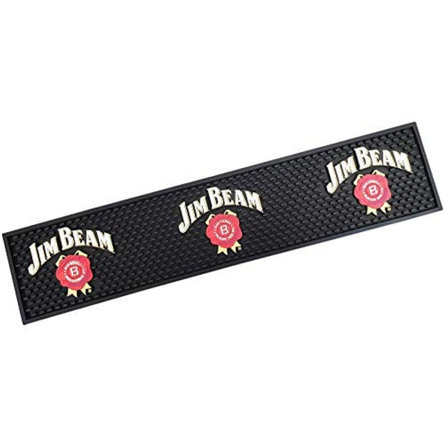 Jim Beam Bourbon Whiskey Long Style Bar Mat Spill Mat Rail Drip Mat - 23.5 x 5.15\