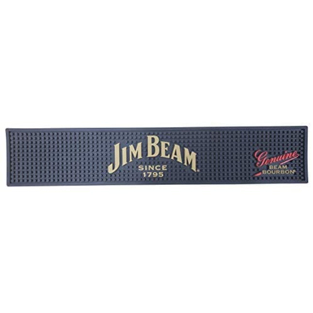 Jim Beam Since 1795 Bourbon Bar Mat Spill Mat Rail Drip Mat - 19.5" x 3.75"
