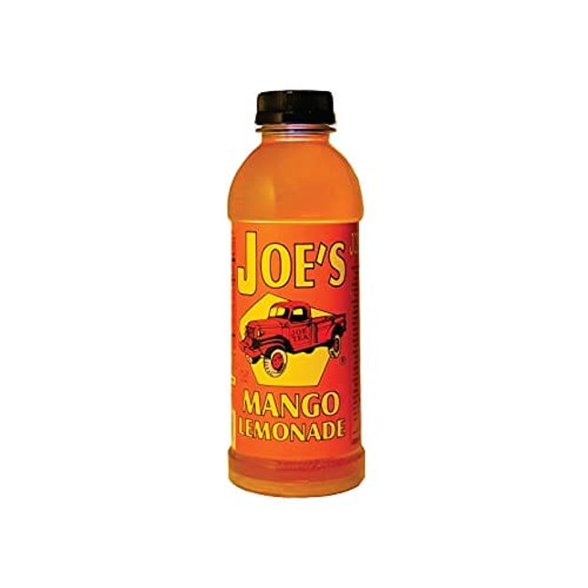 Joe Tea Lemonade, Choice of Classic, Pink or Mango- Case Pack of Twelve 18 fl. oz. Plastic Bottles (Mango Lemonade)