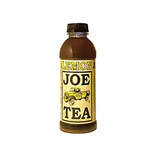 Joe Tea Peach, Raspberry, Lemon or Mango Tea, Case Pack of Twelve 18 fl. oz. Plastic Bottles (Lemon)