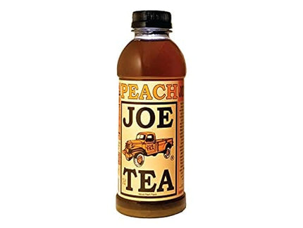Joe Tea Peach, Raspberry, Lemon or Mango Tea, Case Pack of Twelve 18 fl. oz. Plastic Bottles (Peach)
