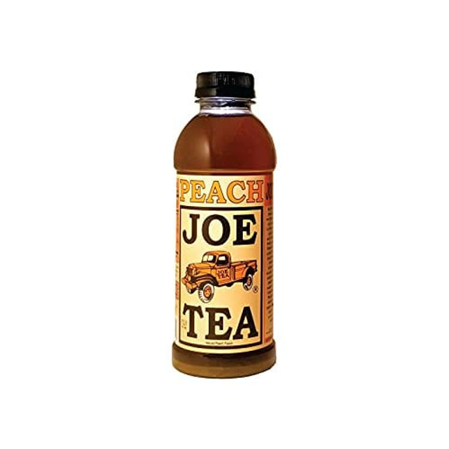 Joe Tea Peach, Raspberry, Lemon or Mango Tea, Case Pack of Twelve 18 fl. oz. Plastic Bottles (Peach)