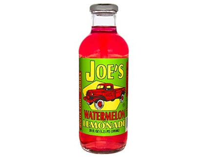 Joe Tea Watermelon Lemonade, Case Pack of Twelve 20 fl oz Glass Bottles