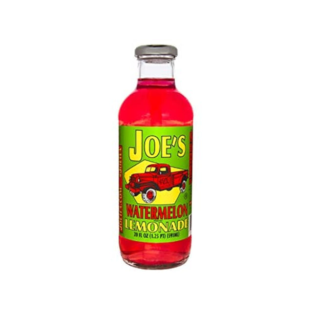 Joe Tea Watermelon Lemonade, Case Pack of Twelve 20 fl oz Glass Bottles